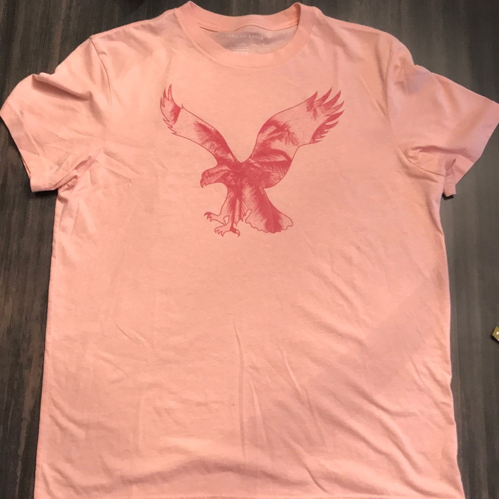 American Eagle Salmon Logo T-shirt